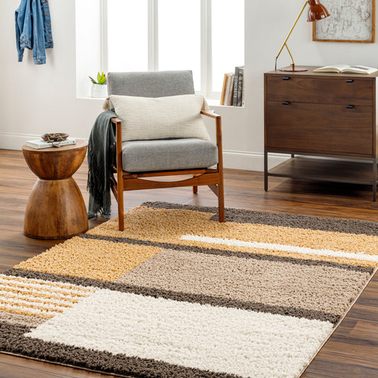 Birmingham BMM-2317 5' x 7' Machine Woven Area Rug