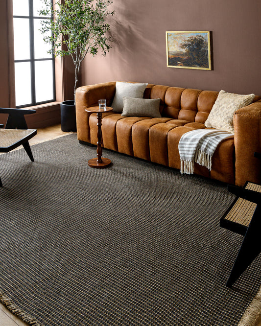 Alfombra decorativa tejida a máquina Kimi BOKM-2305 de 3' x 5'