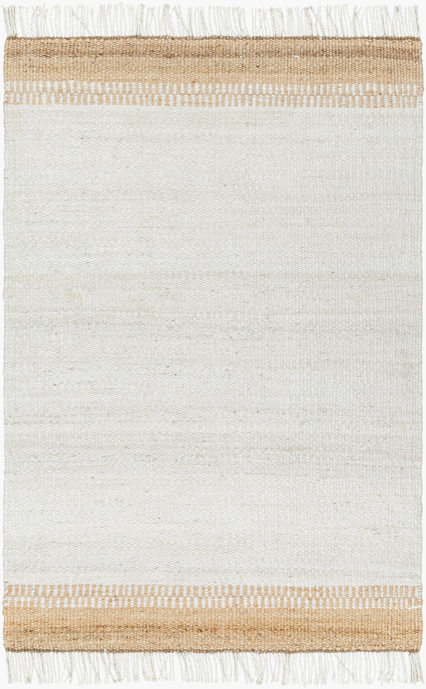 Kamey BOKY-2305 Alfombra decorativa de yute hecha a mano de 2' x 3'