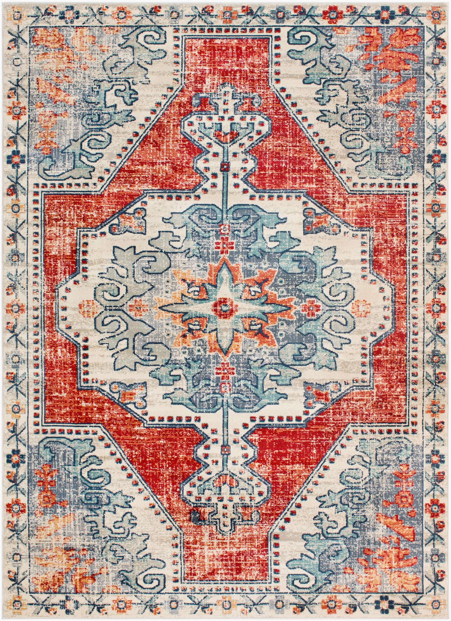 Bohemian BOM-2300 9' x 12' Machine Woven Area Rug