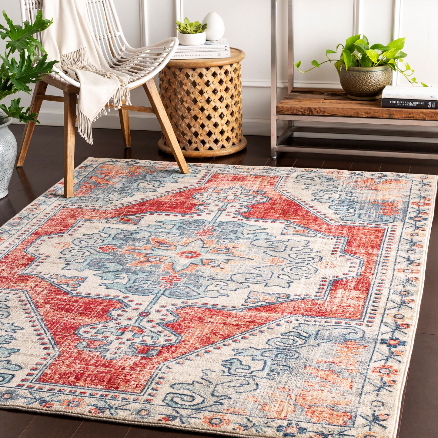 Bohemian BOM-2300 9' x 12' Machine Woven Area Rug