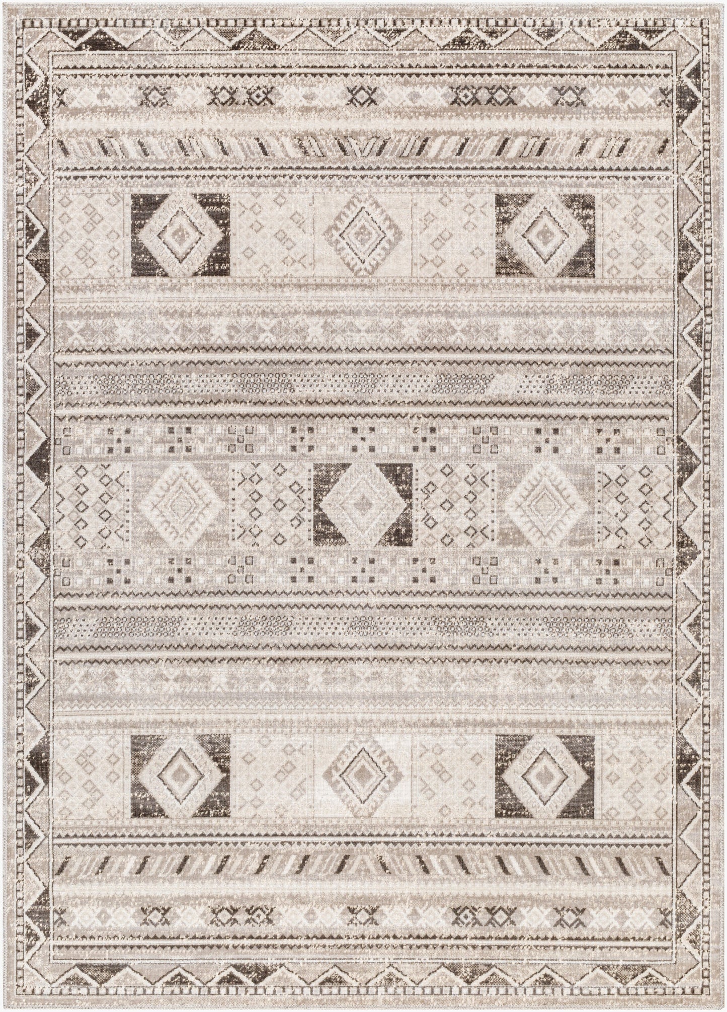 Basel BOS-2304 2' x 3' Machine Woven Accent Rug