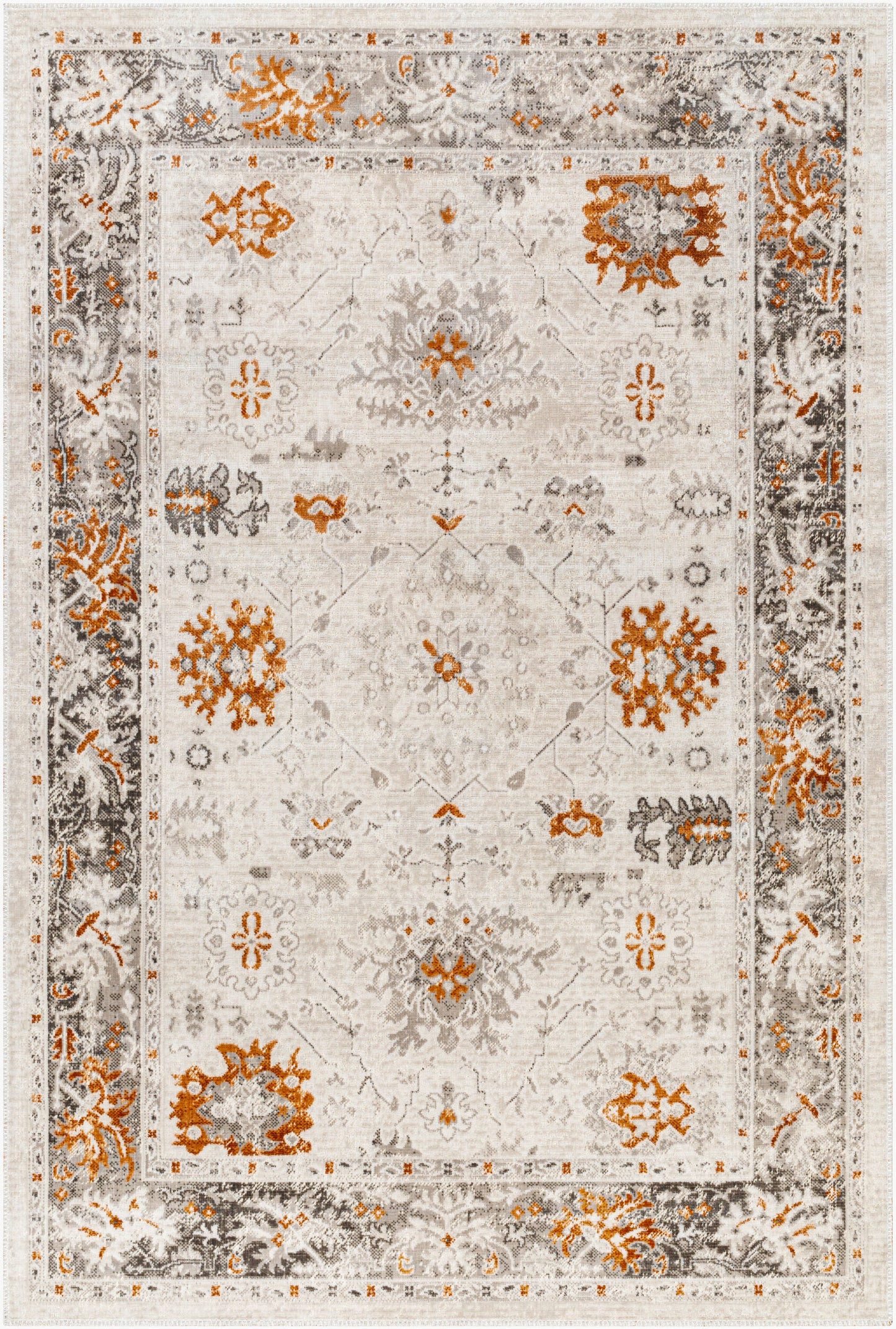 Basel BOS-2307 2' x 3' Machine Woven Accent Rug