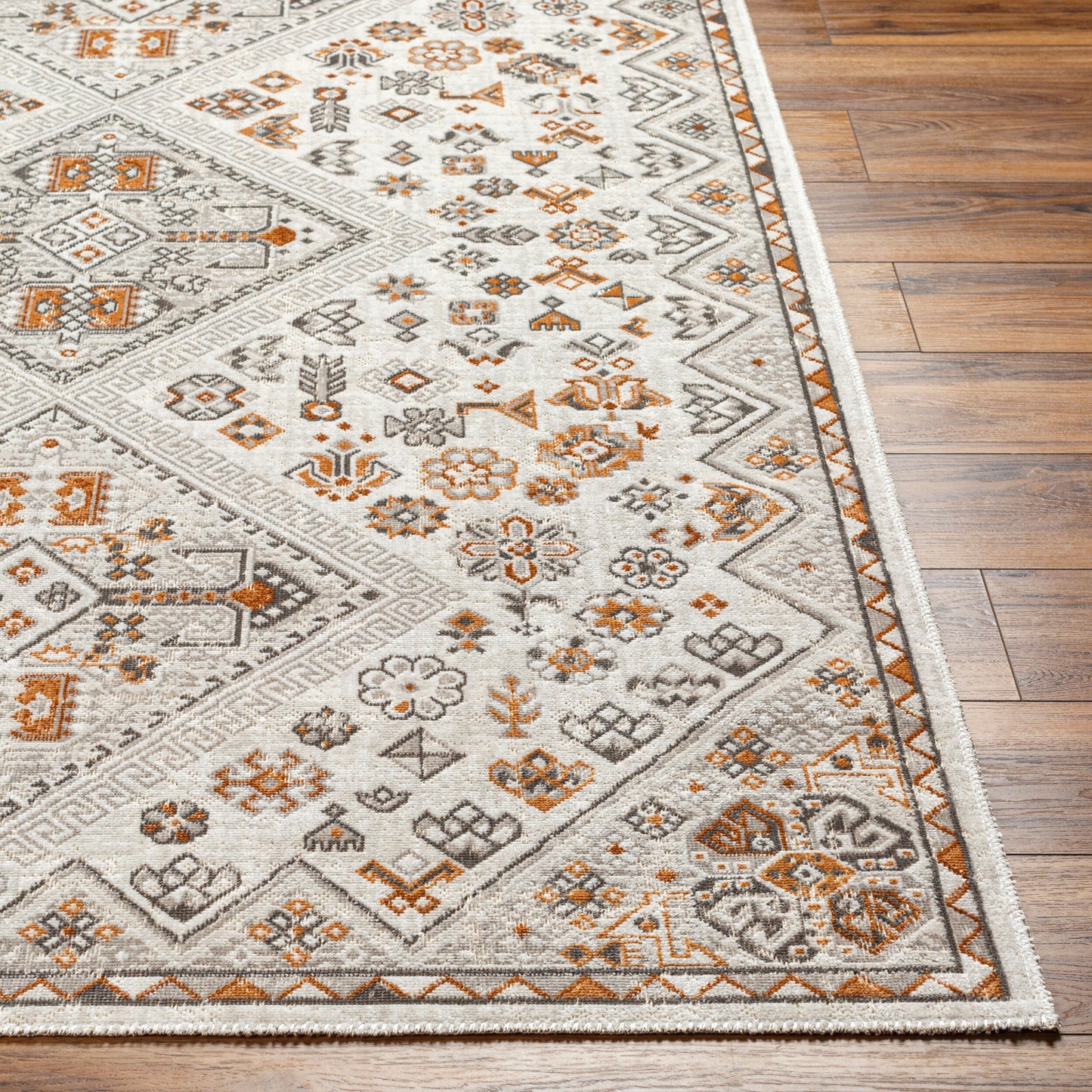 Basel BOS-2309 2' x 3' Machine Woven Accent Rug