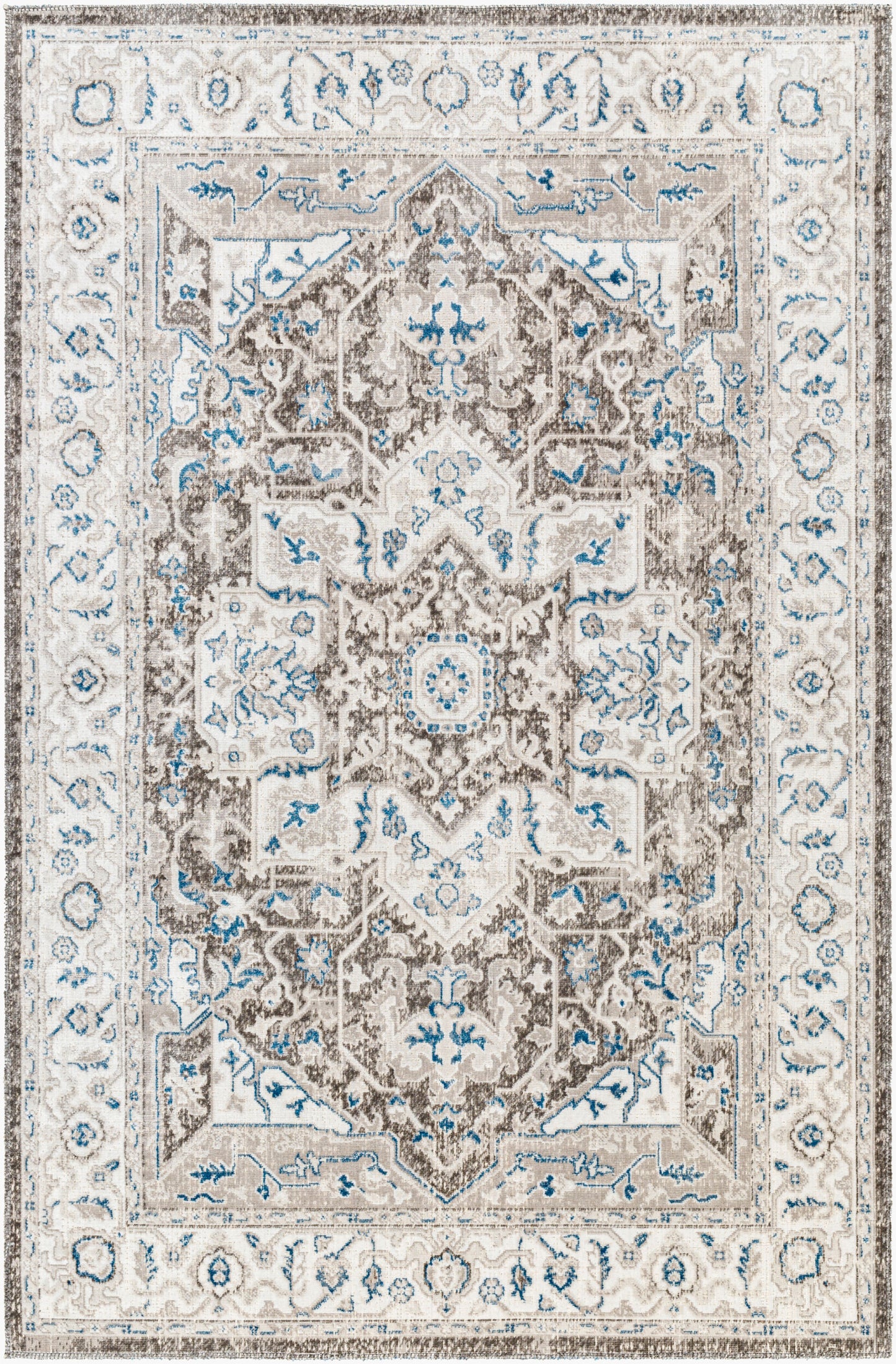 Basel BOS-2312 2' x 3' Machine Woven Accent Rug