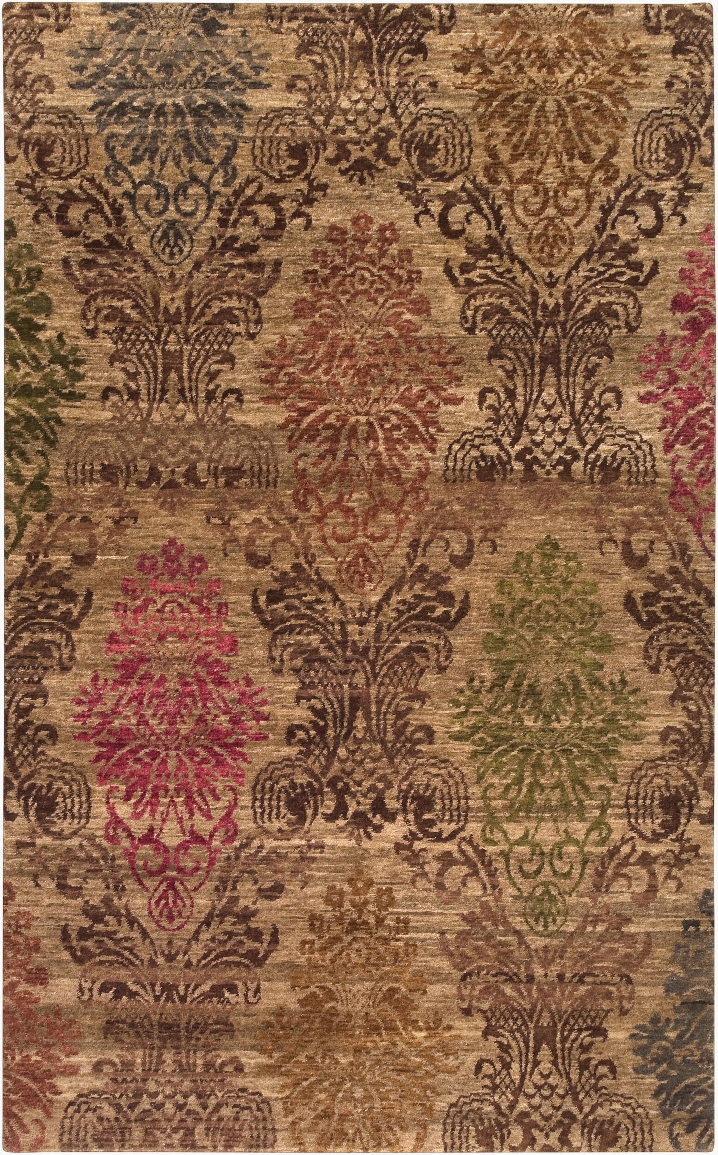 Brocade BRC-1000 2' x 3' Handmade Wool Accent Rug