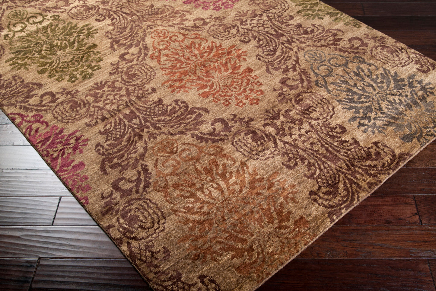 Brocade BRC-1000 2' x 3' Handmade Wool Accent Rug