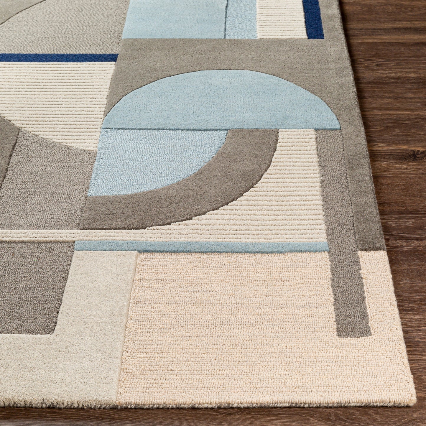Alfombra decorativa de lana hecha a mano Brooklyn BRO-2302 de 2' x 3'