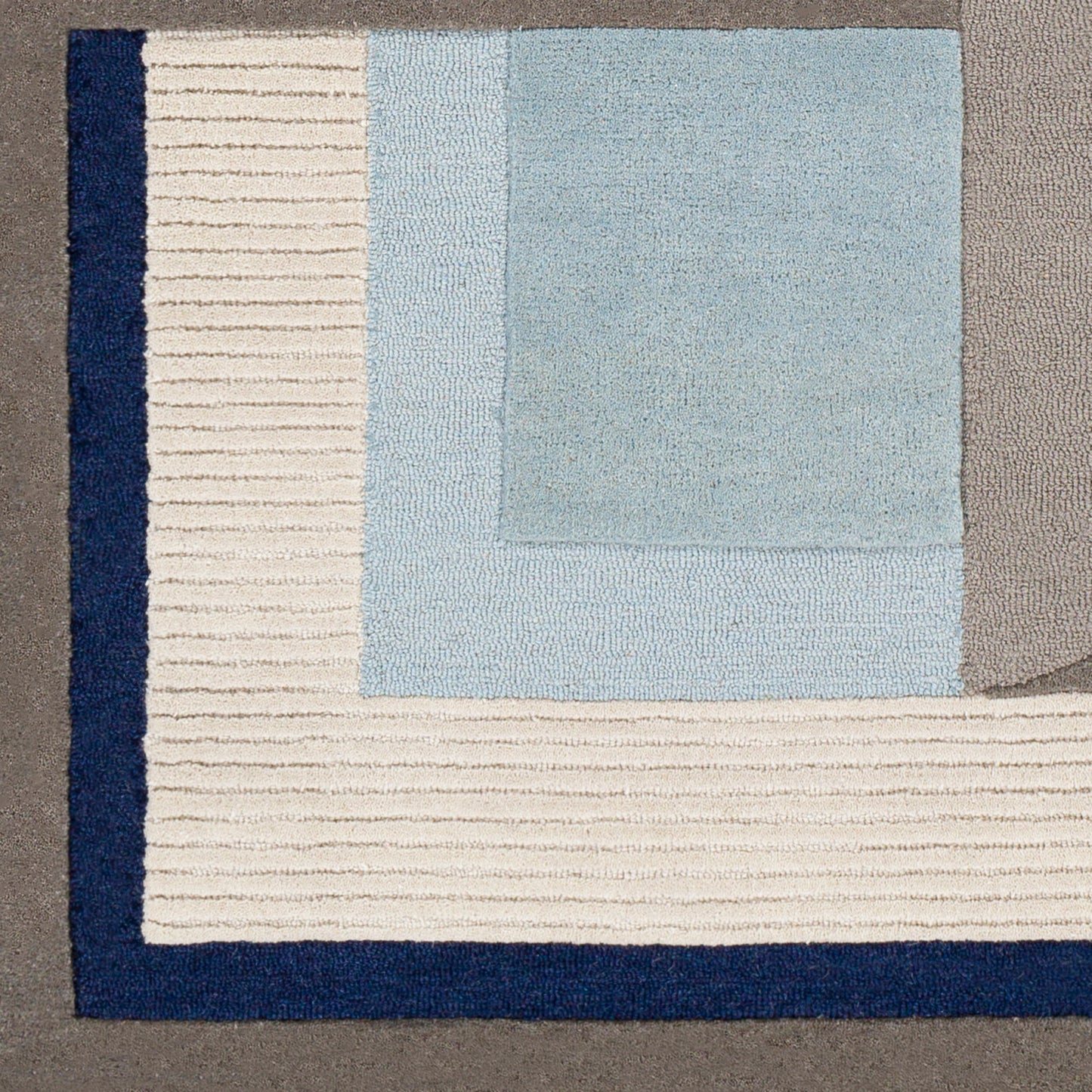 Alfombra decorativa de lana hecha a mano Brooklyn BRO-2302 de 2' x 3'