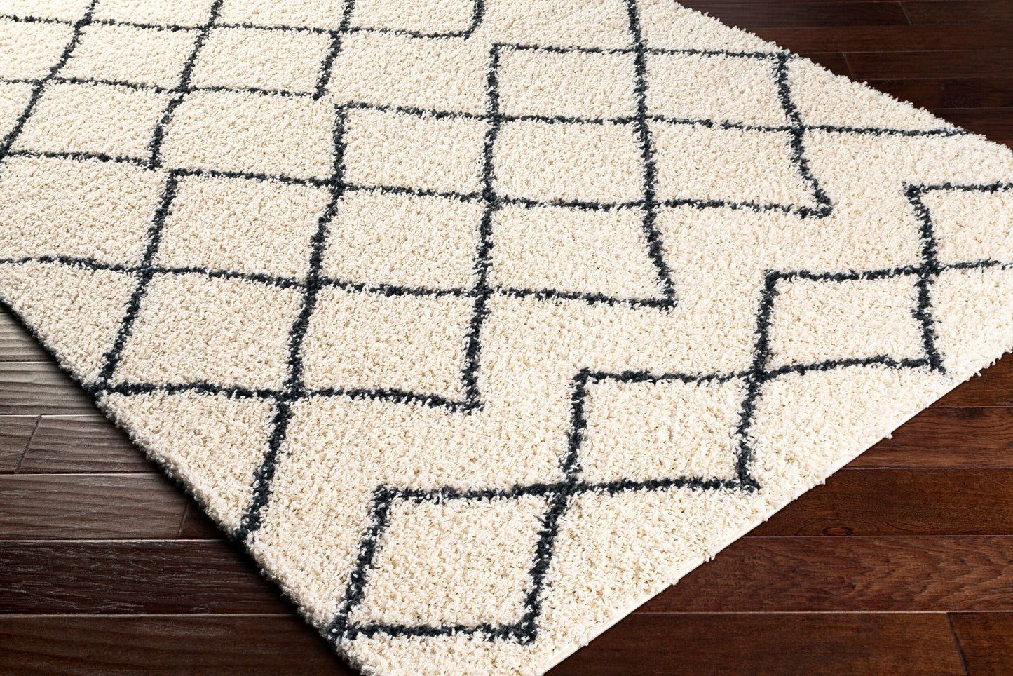 Beni Shag BSH-2301 Alfombra tejida a máquina de 5' x 7'