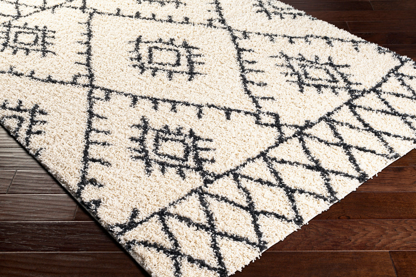 Beni Shag BSH-2303 Alfombra tejida a máquina de 5' x 7'