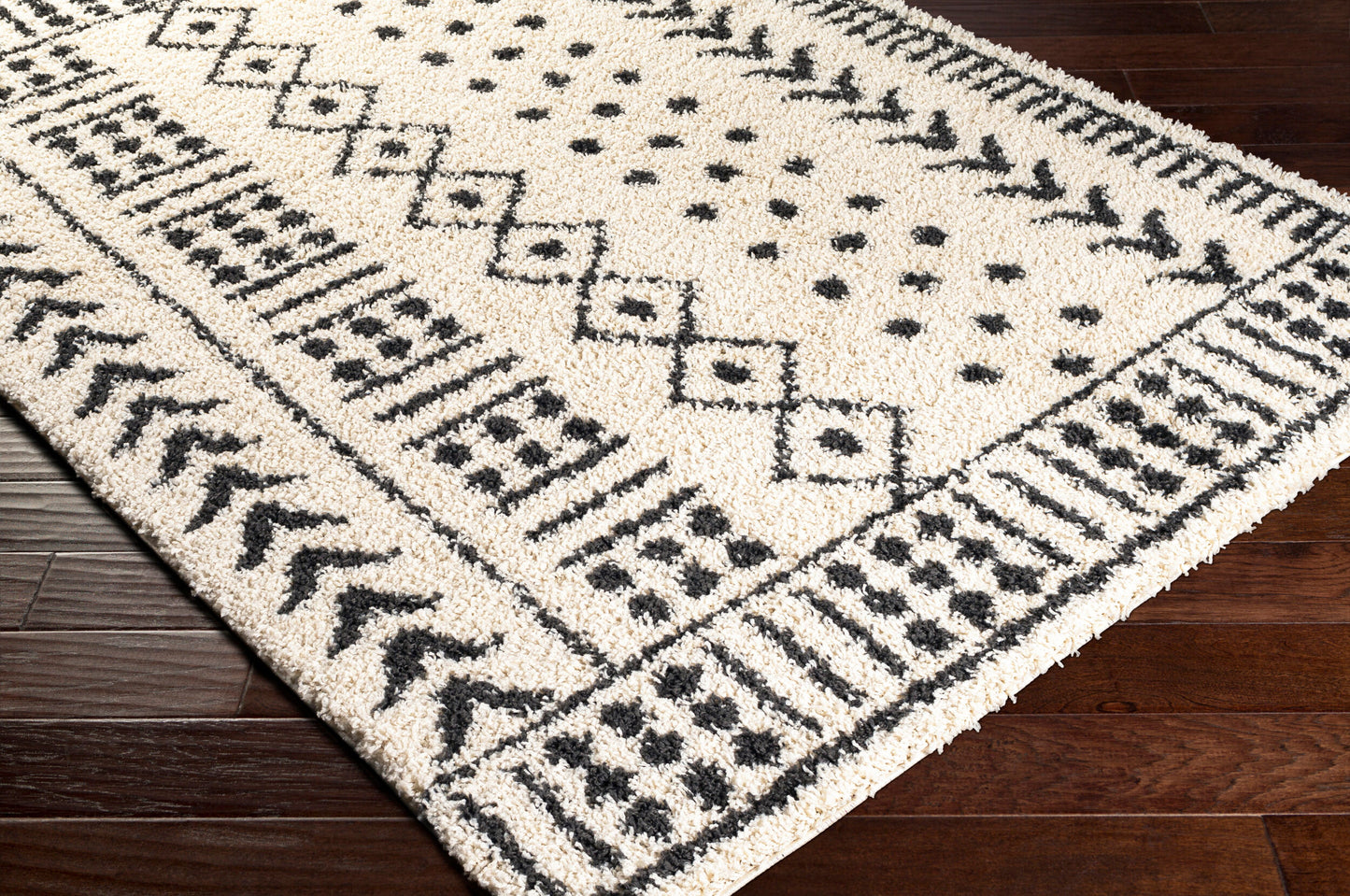 Beni Shag BSH-2305 Alfombra tejida a máquina de 5' x 7'