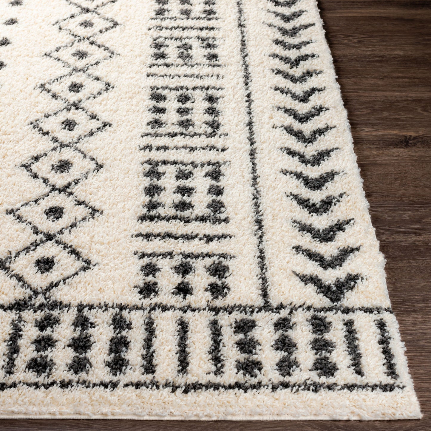 Beni Shag BSH-2305 Alfombra tejida a máquina de 5' x 7'