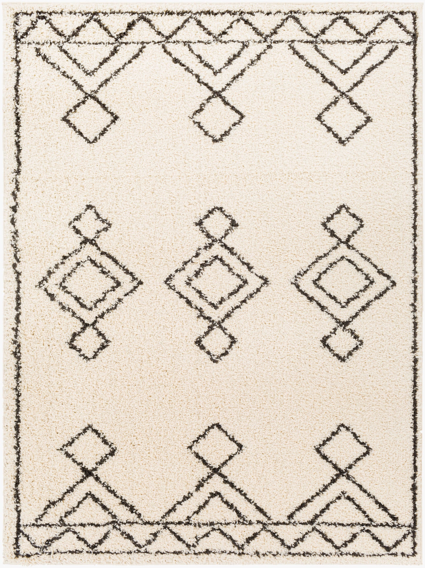 Beni Shag BSH-2314 Alfombra tejida a máquina de 5' x 7'