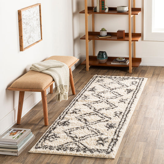 Beni Shag BSH-2316 7ft Runner Machine Woven Runner Rug