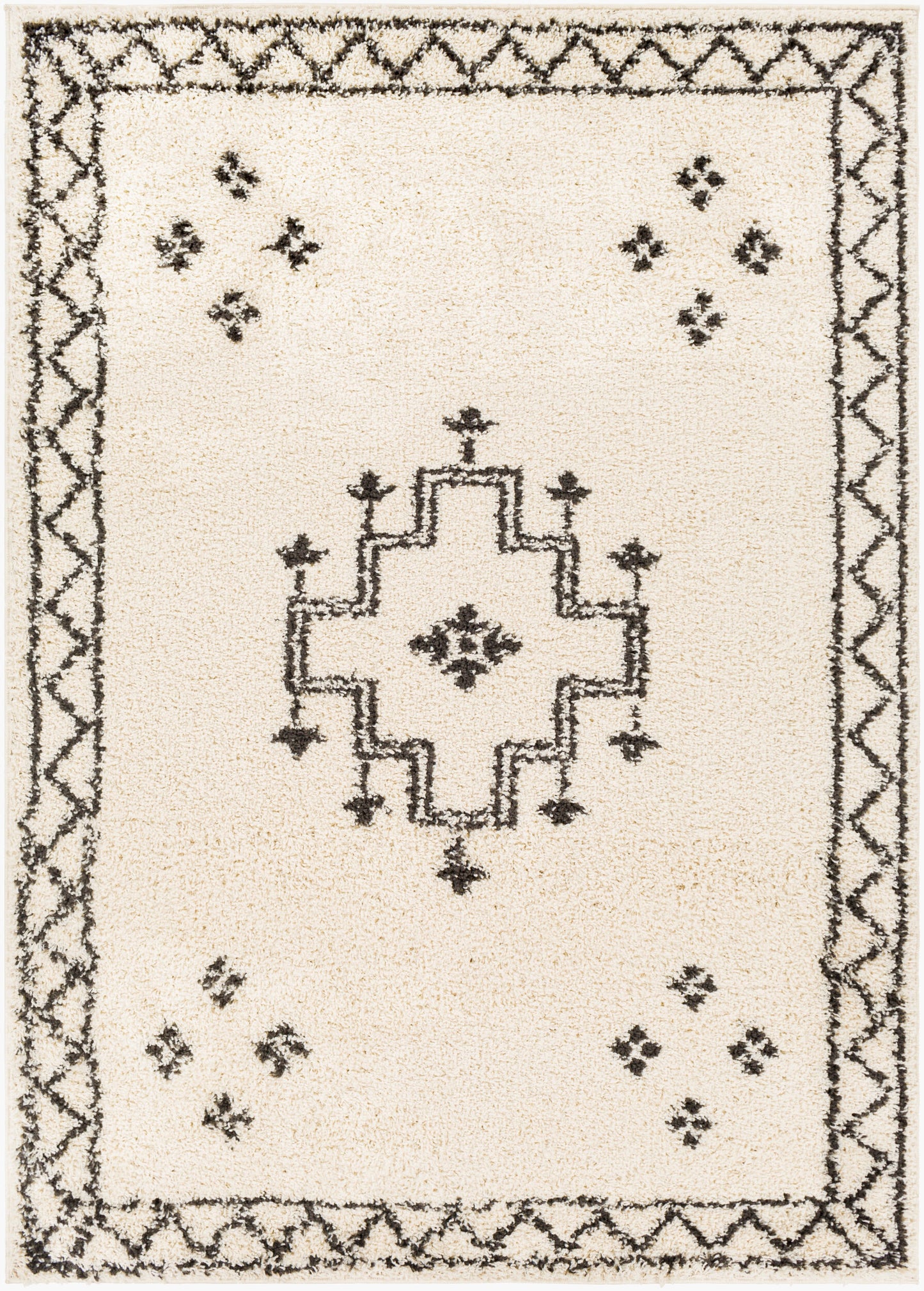Beni Shag BSH-2320 5' x 7' Machine Woven Area Rug