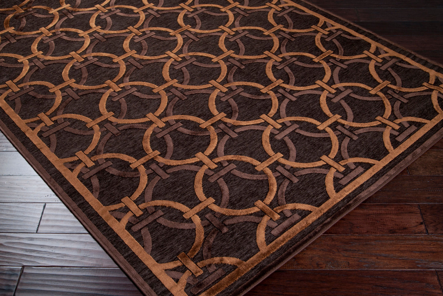 Alfombra decorativa tejida a máquina Basilica BSL-7104 de 2' x 3'