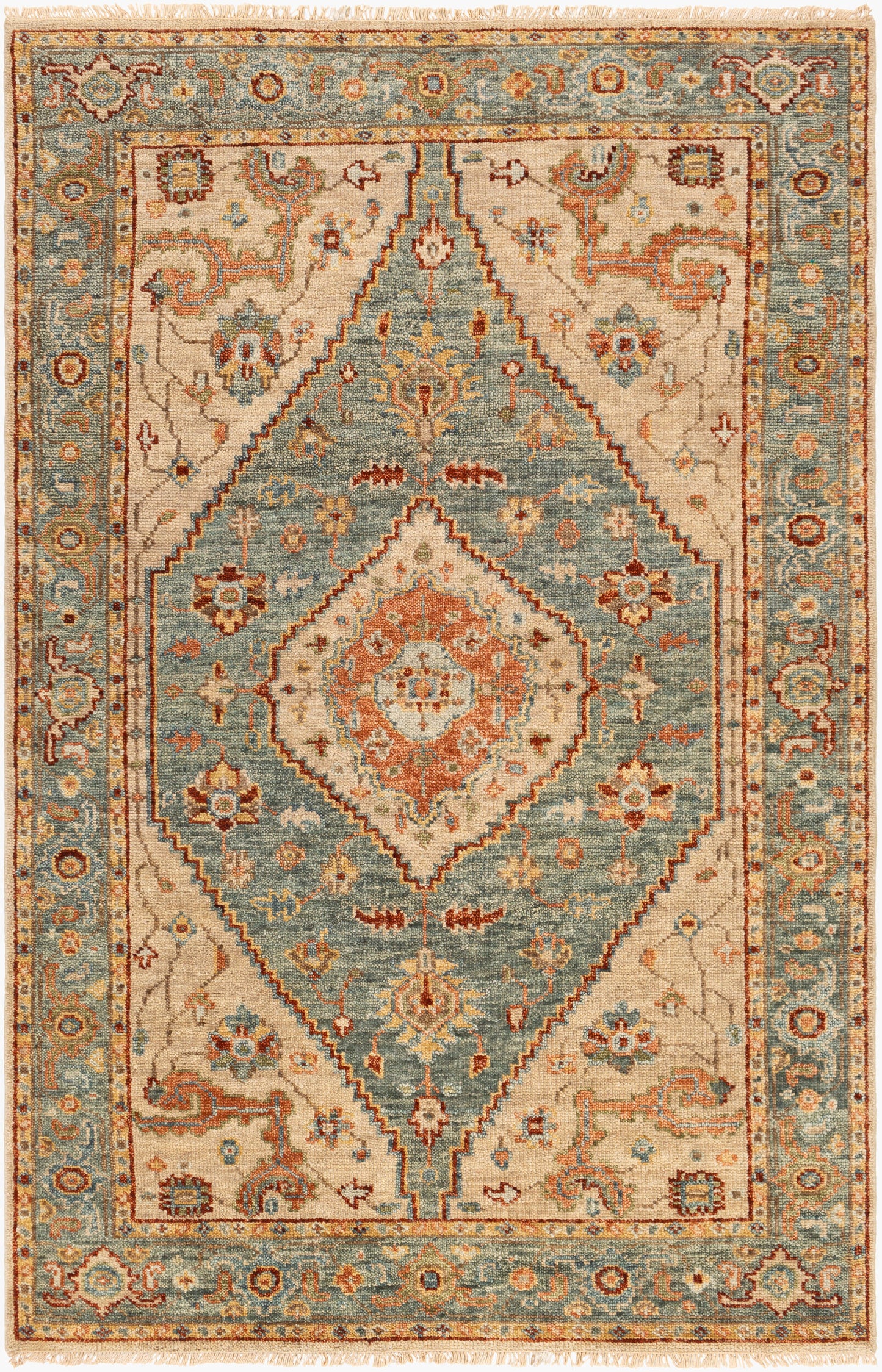 Biscayne BSY-2301 2' x 3' Handmade Wool Accent Rug