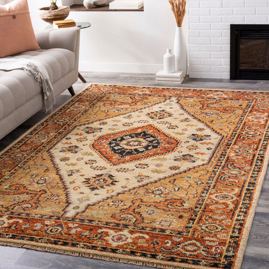 Biscayne BSY-2302 4' x 6' Handmade Wool Area Rug