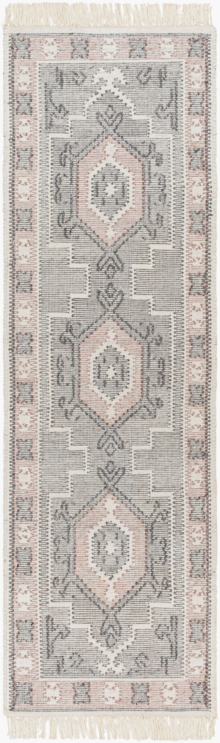 Bursa BUR-2304 8ft Runner Handmade Recyled Runner Rug