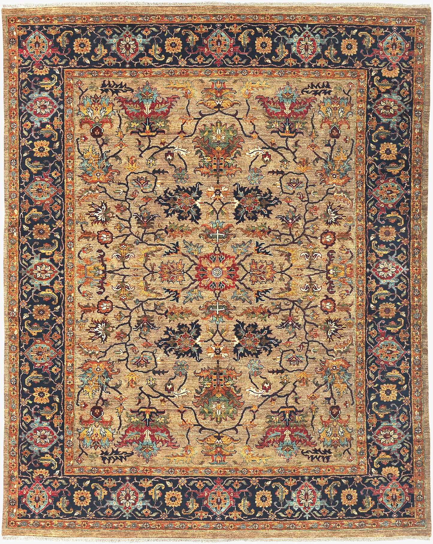 Bursa BUR-9117 2' x 3' Handmade Wool Accent Rug