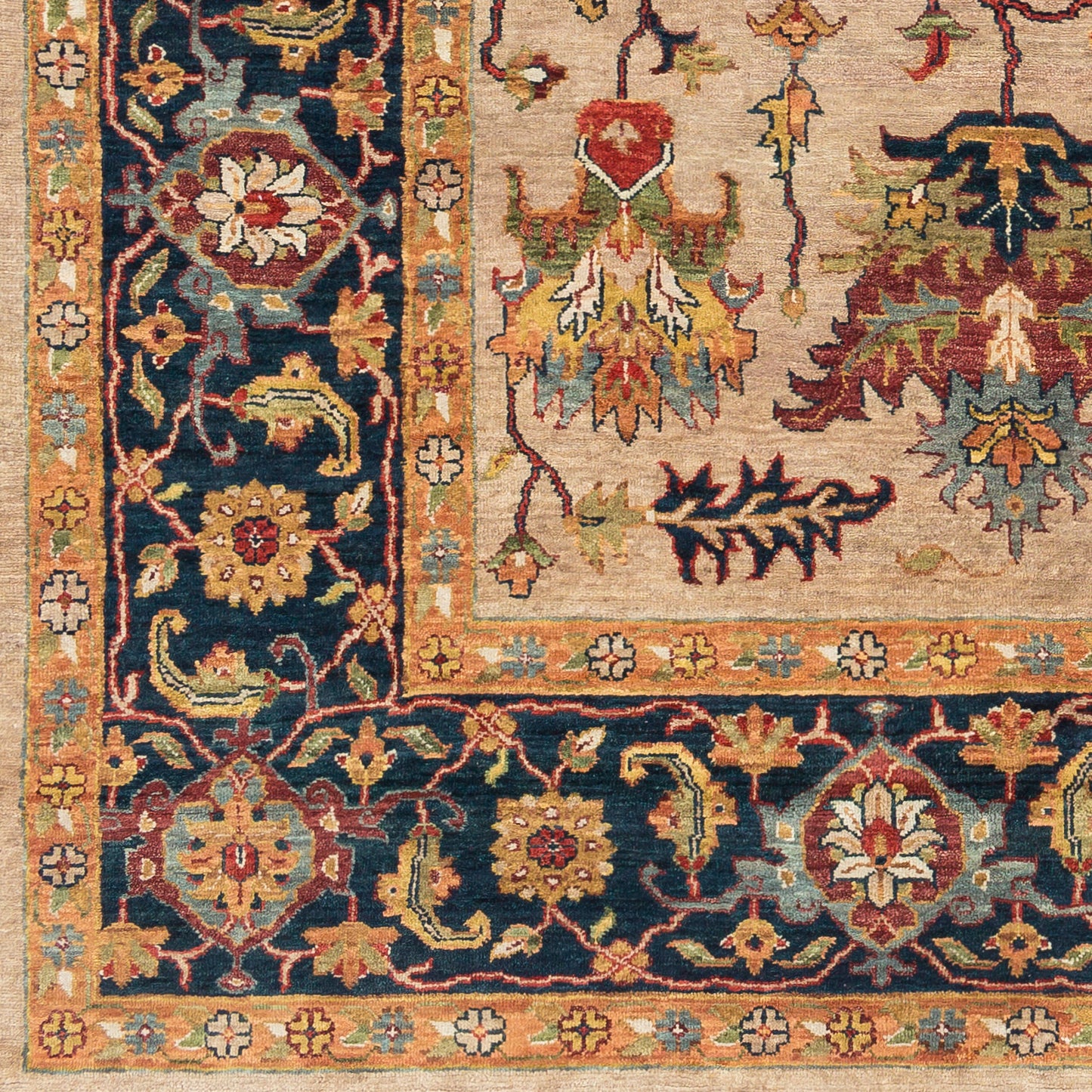 Bursa BUR-9117 2' x 3' Handmade Wool Accent Rug