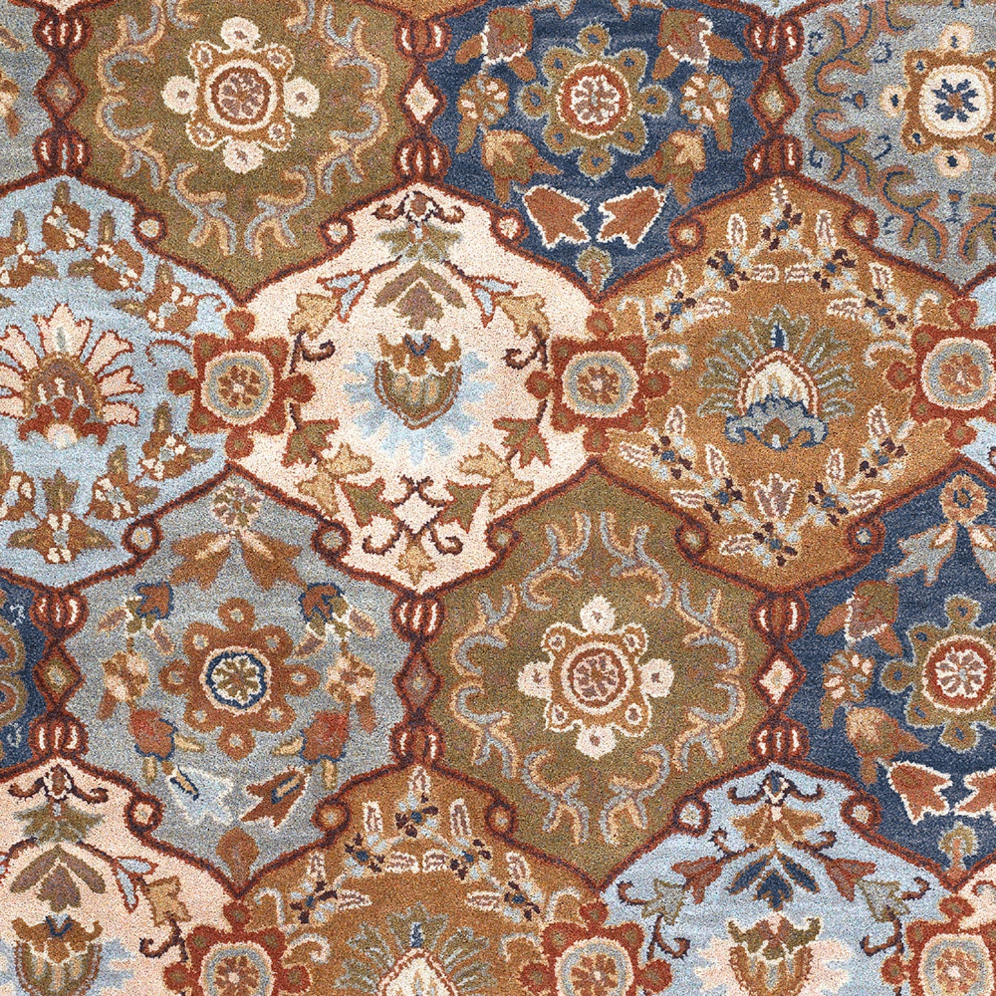 Caesar CAE-1032 9ft Square Handmade Wool Area Rug