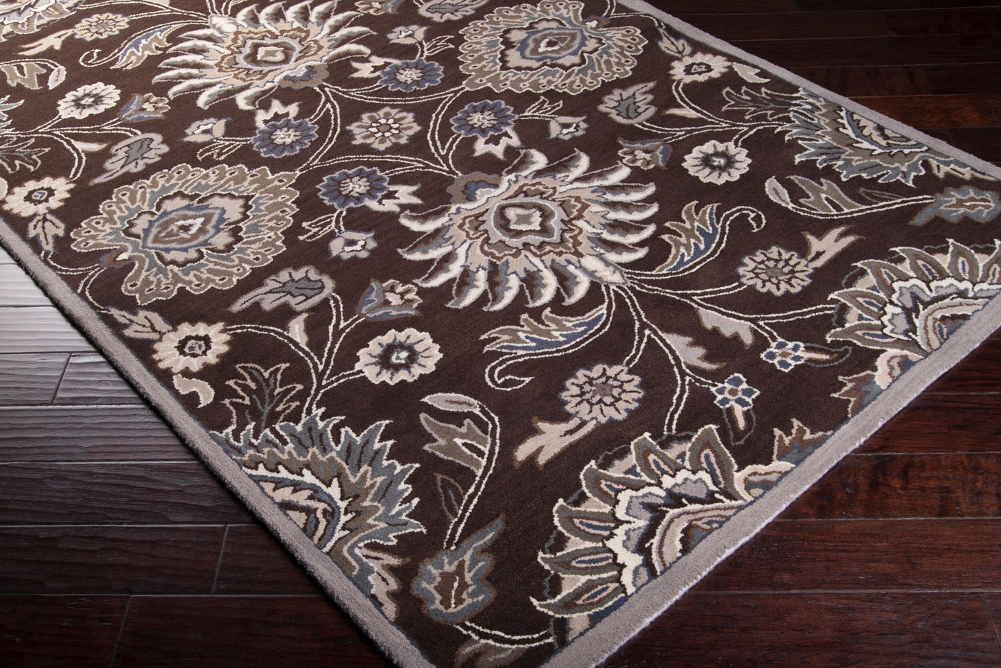 Caesar CAE-1063 4ft Square Handmade Wool Accent Rug