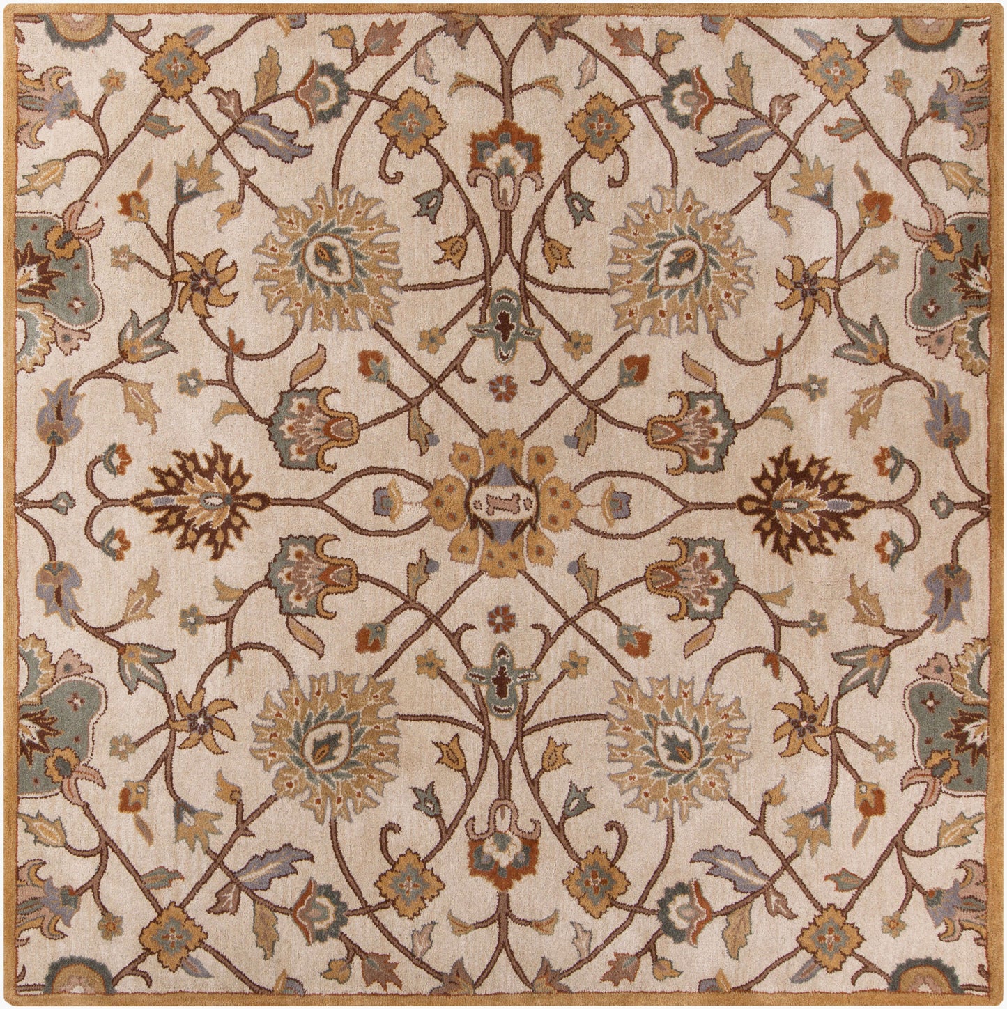 Caesar CAE-1081 9ft Square Handmade Wool Area Rug
