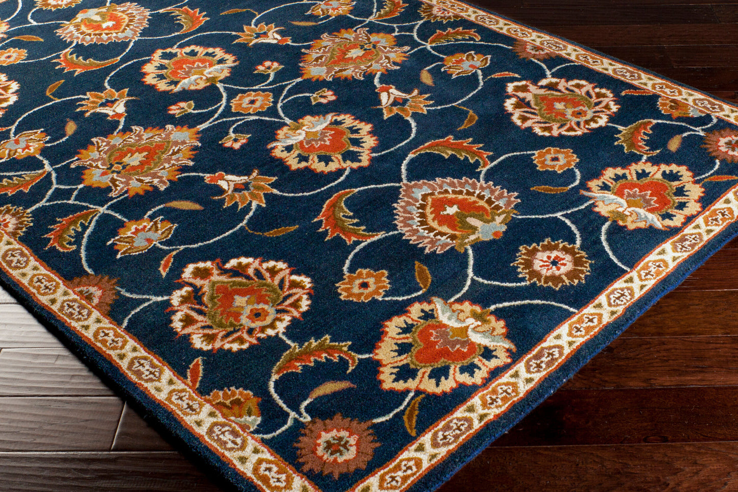 Caesar CAE-1102 4ft Square Handmade Wool Accent Rug