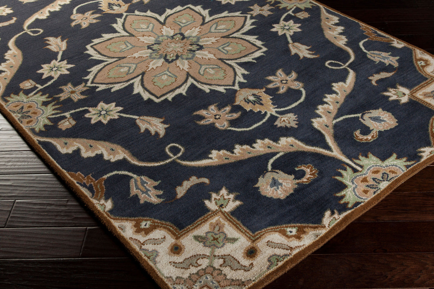 Caesar CAE-1113 8ft Square Handmade Wool Area Rug