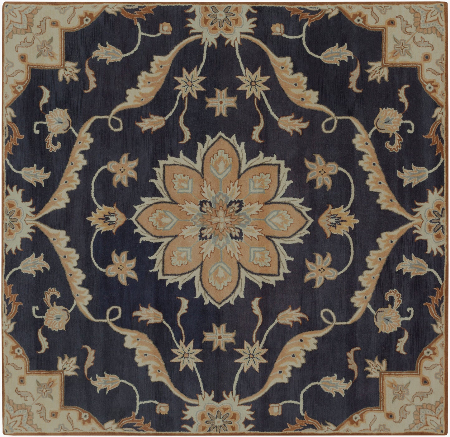 Caesar CAE-1113 8ft Square Handmade Wool Area Rug