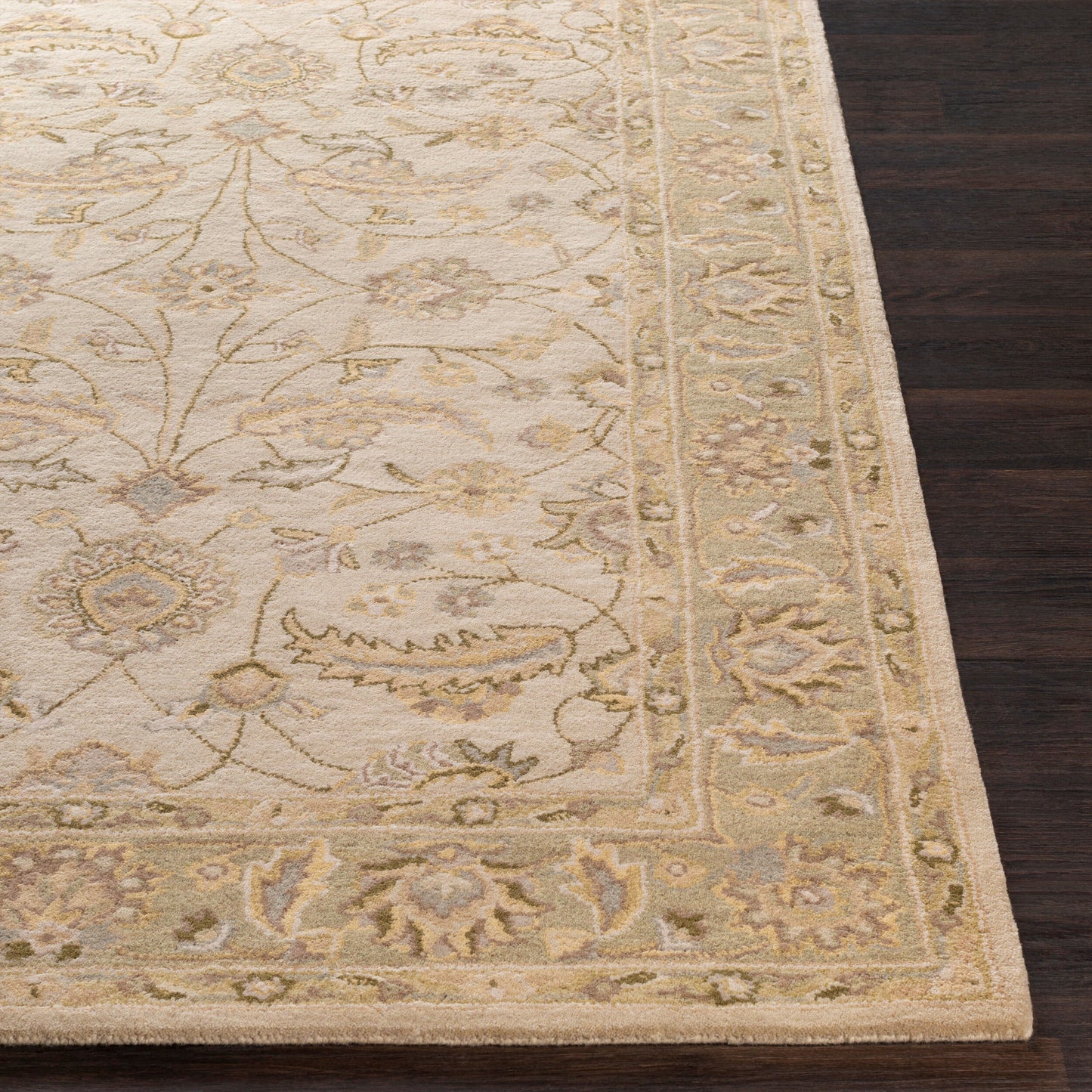 Caesar CAE-1114 6ft Square Handmade Wool Area Rug
