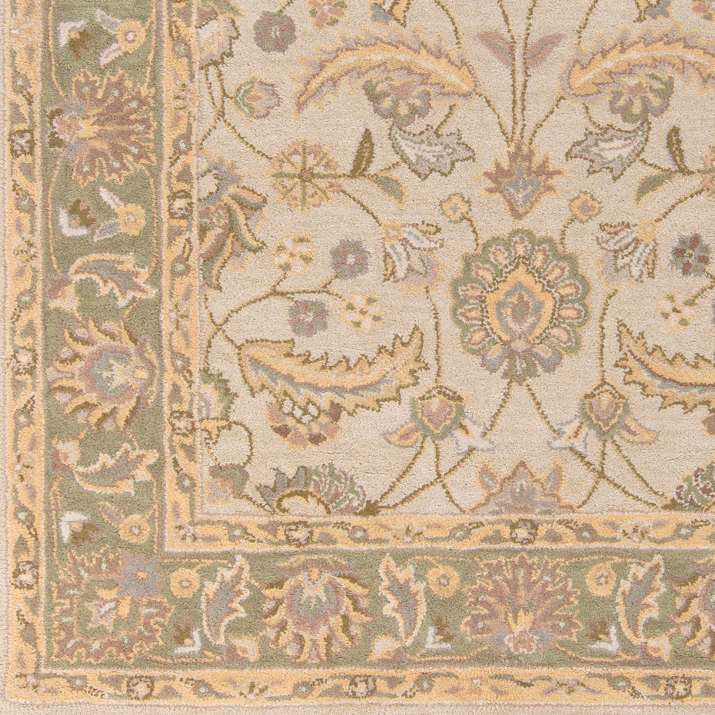 Caesar CAE-1114 6ft Square Handmade Wool Area Rug