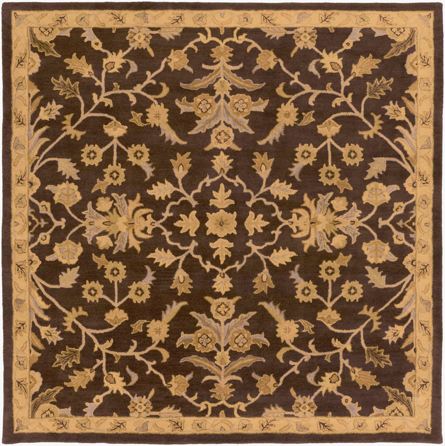 Caesar CAE-1151 8ft Square Handmade Wool Area Rug