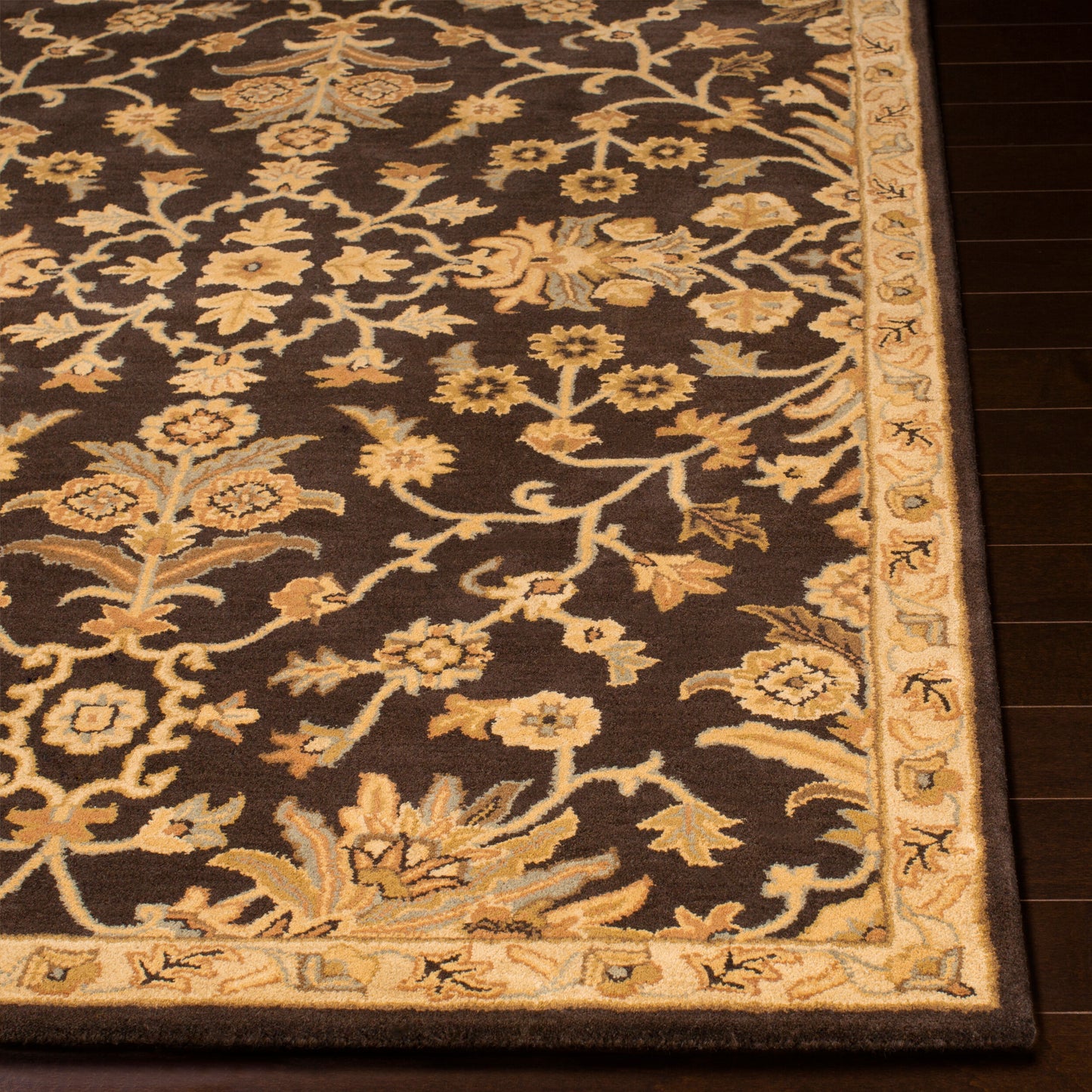 Caesar CAE-1151 8ft Square Handmade Wool Area Rug