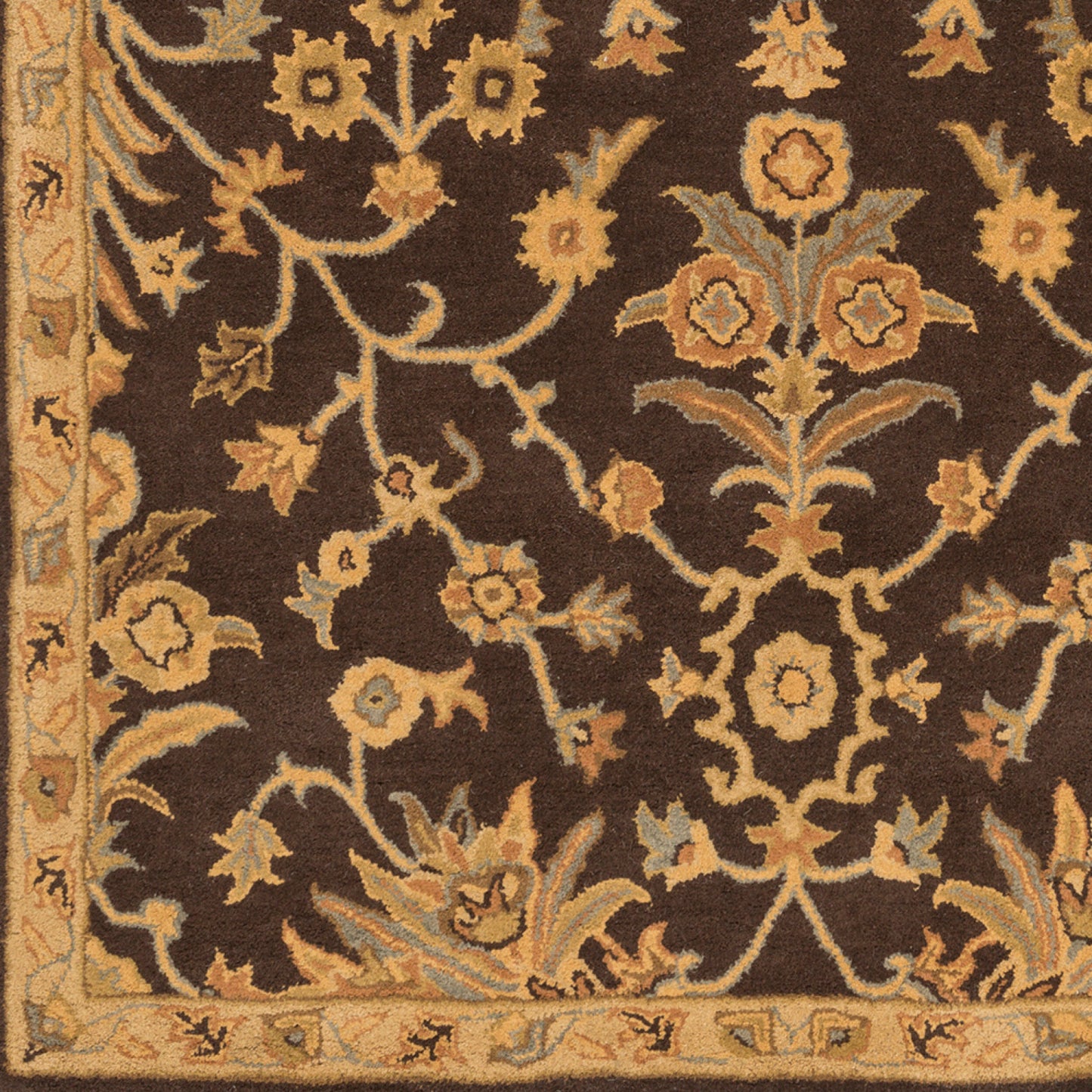 Caesar CAE-1151 8ft Square Handmade Wool Area Rug