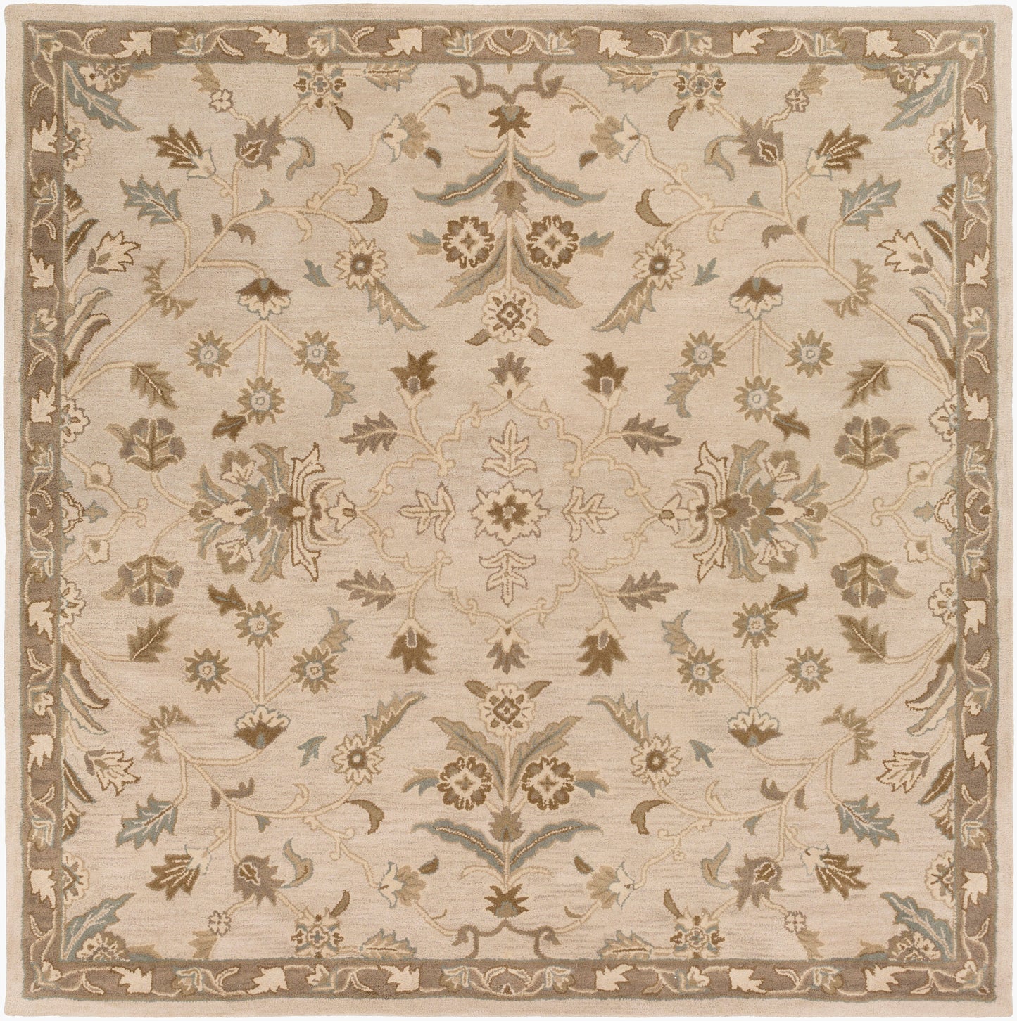 Caesar CAE-1152 8ft Square Handmade Wool Area Rug