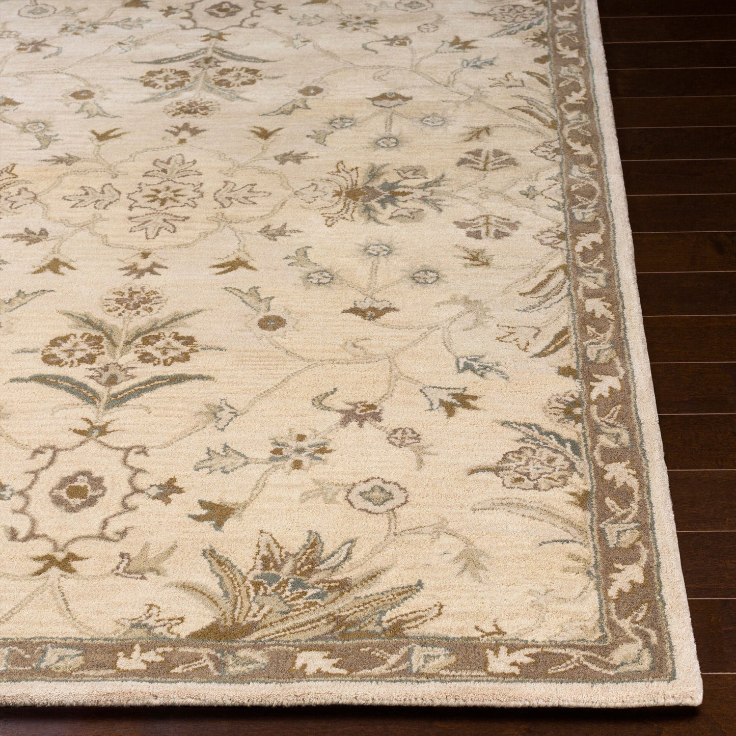 Caesar CAE-1152 8ft Square Handmade Wool Area Rug