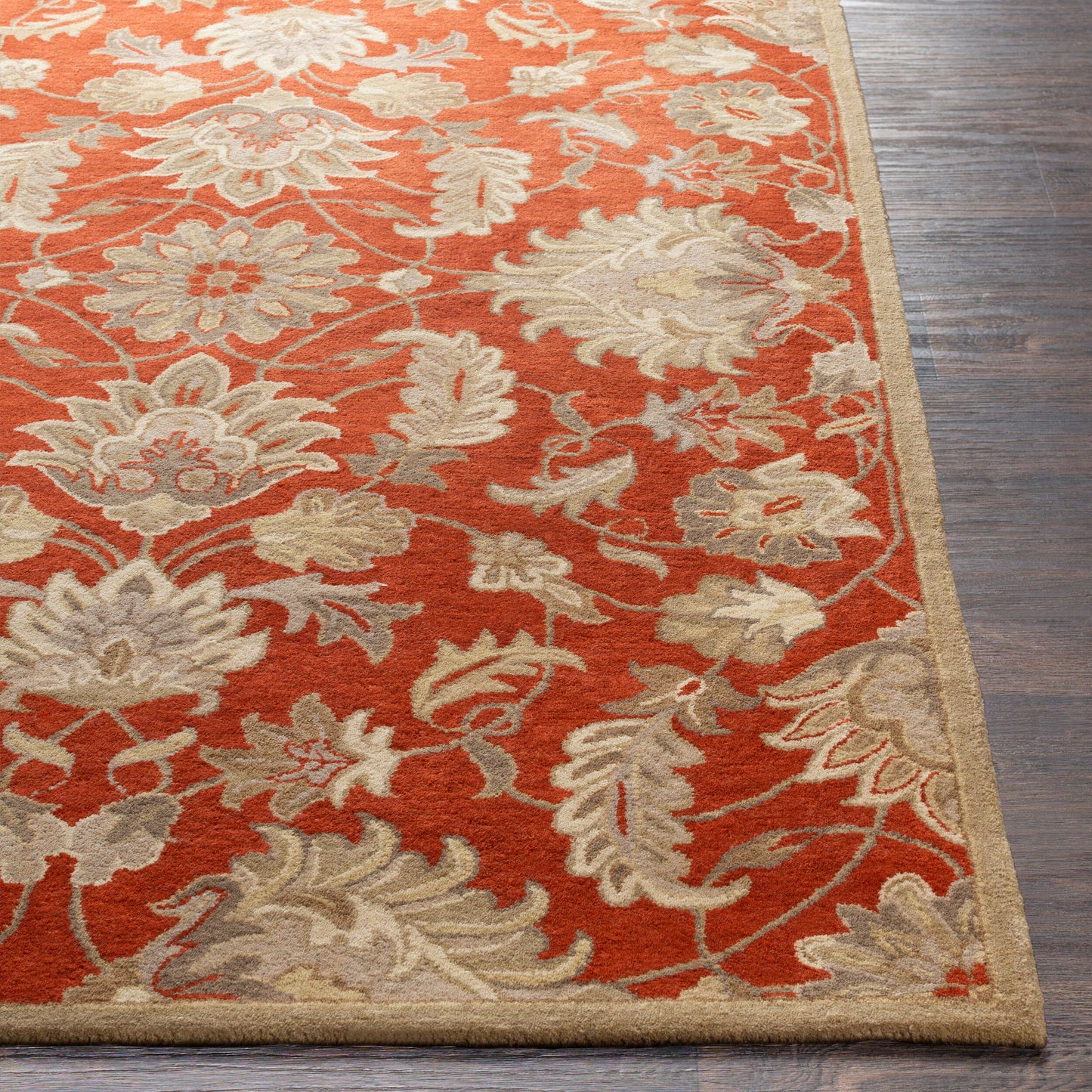 Alfombra ovalada de lana hecha a mano Caesar CAE-1187 de 8' x 10'