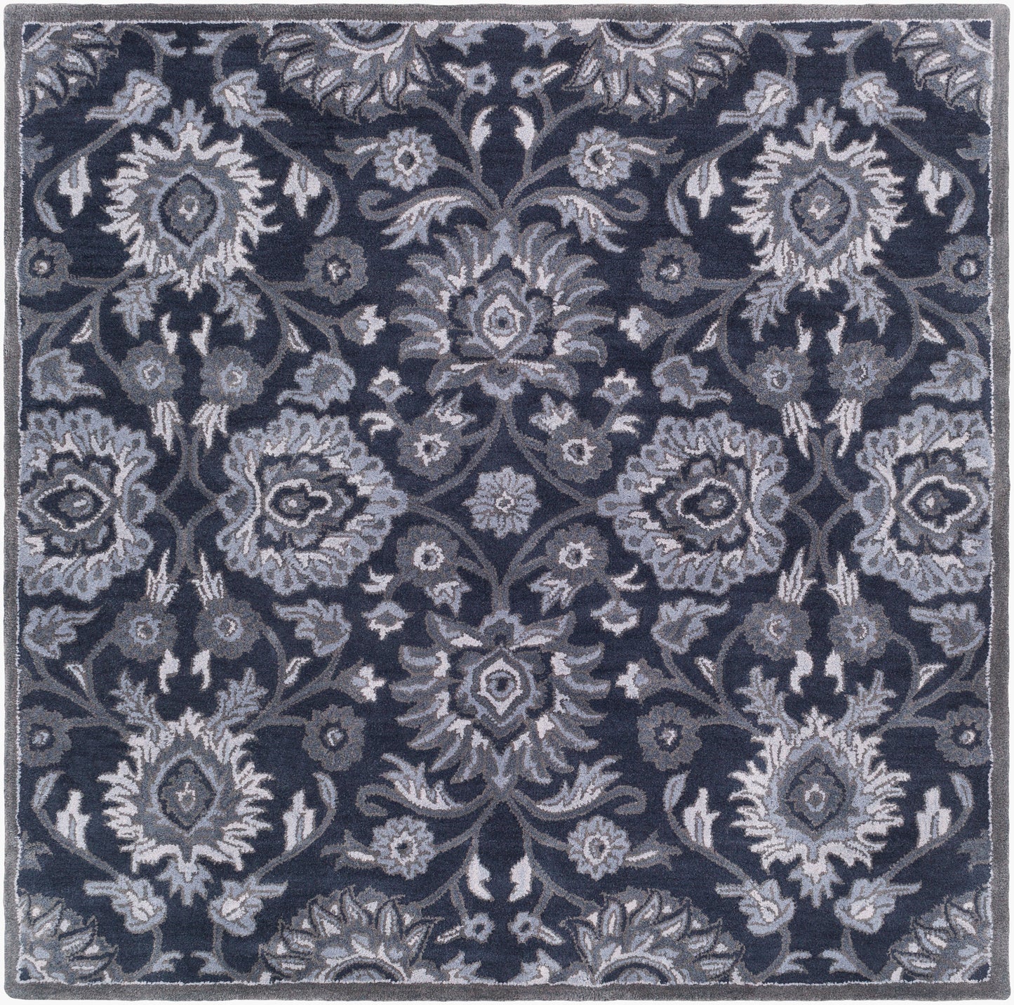 Caesar CAE-1191 6ft Square Handmade Wool Area Rug