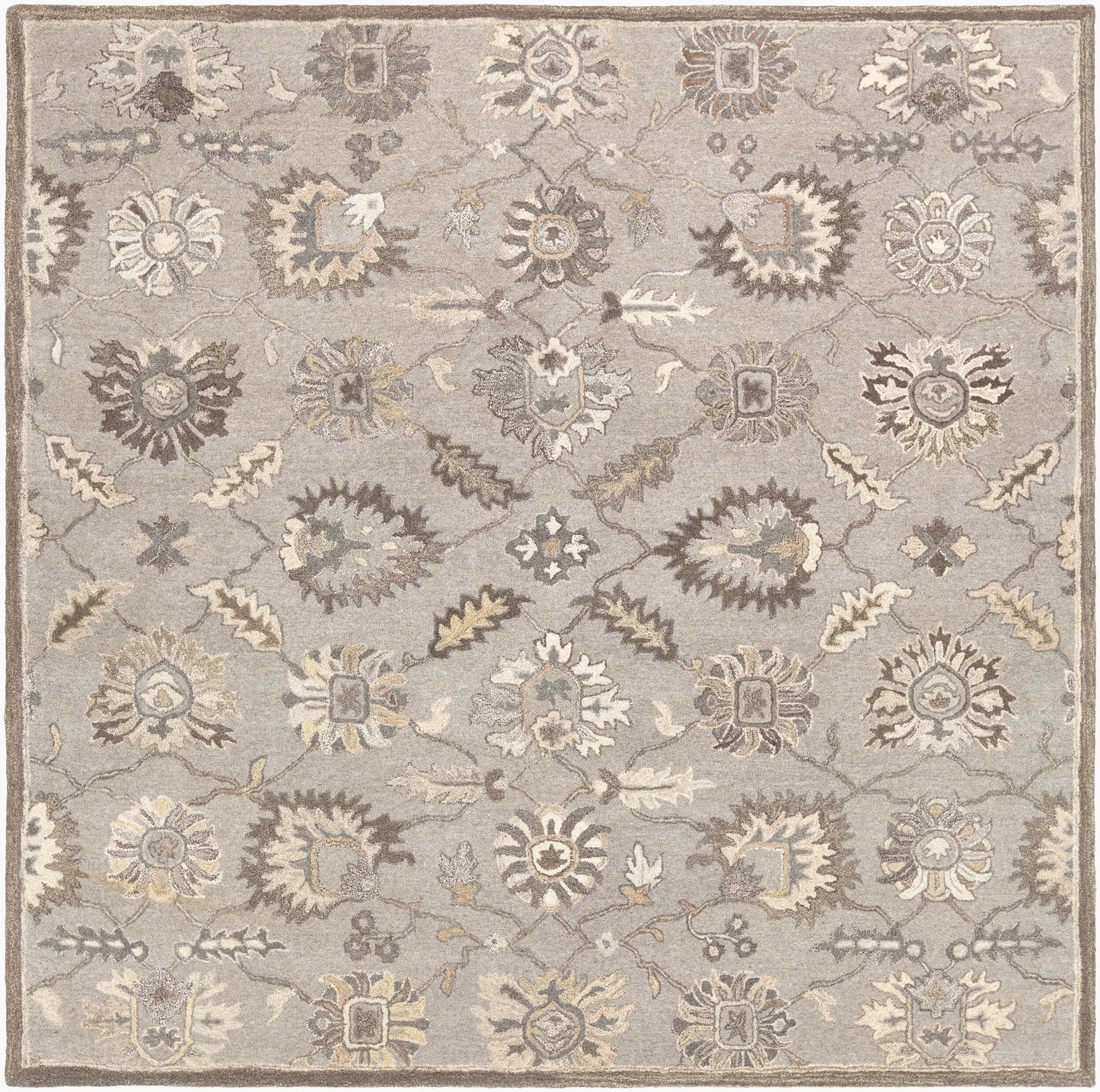 Caesar CAE-1198 8ft Square Handmade Wool Area Rug