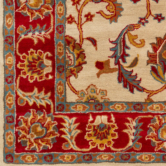 Alfombra decorativa de lana hecha a mano Caesar CAE-1208 de 2' x 3'