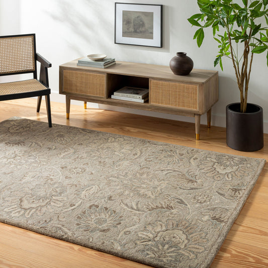 Alfombra decorativa de lana hecha a mano Caesar CAE-1224 de 2' x 3'