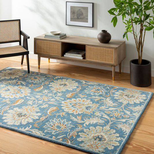 Alfombra decorativa de lana hecha a mano Caesar CAE-1225 de 2' x 3'