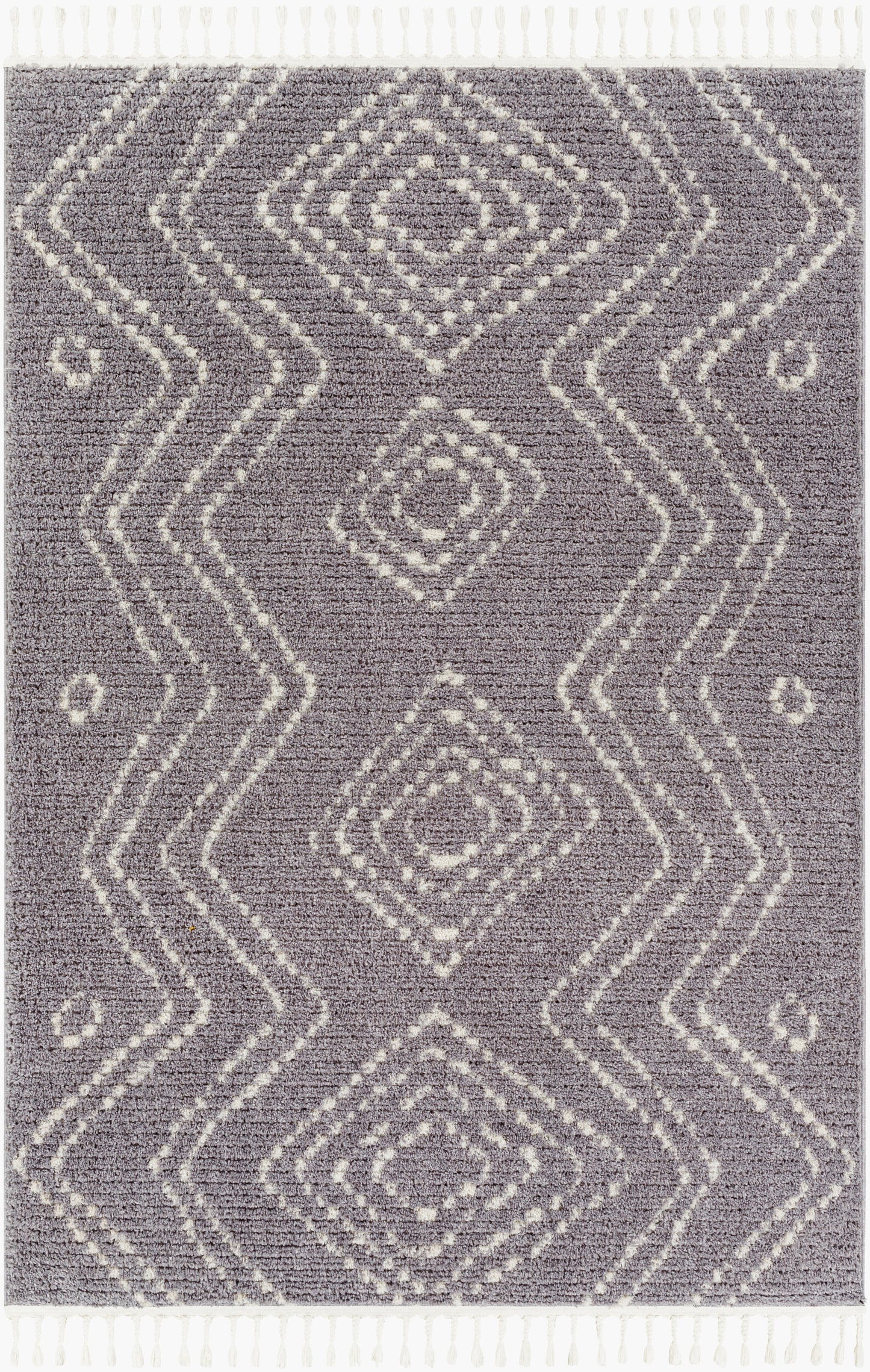 Alfombra tejida a máquina Casablanca Shag CAG-2314 de 2,7 x 3,6 m
