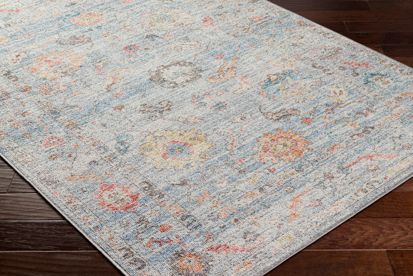 Calhoun CAH-2302 7ft Runner Machine Woven Washable Runner Rug