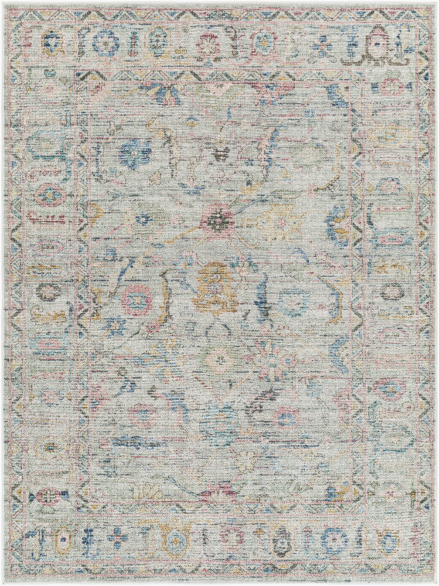 Calhoun CAH-2304 3' x 4' Machine Woven Washable Accent Rug
