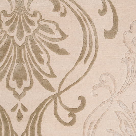 Alfombra decorativa de lana hecha a mano Modern Classics CAN-1949 de 2' x 3'