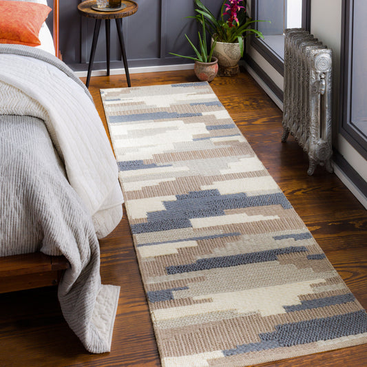 Cocoon CCN-1003 8ft Runner Handmade Wool Runner Rug